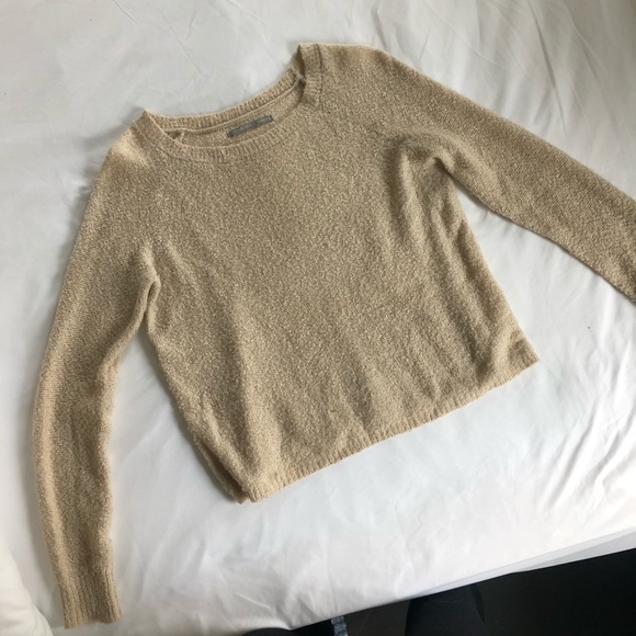 Nordstrom Cream Fuzzy Sweater - Picture 2 of 3